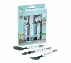 De gros 🔔 THERMOBABY Coffret Couverts Inox - Savane 😉