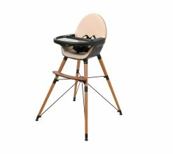 Budget 🔔 AT4 Réhausse Chaise Haute Noir Et Camel 🤩 -Le repas de bébé Soldes 3294459444134 D
