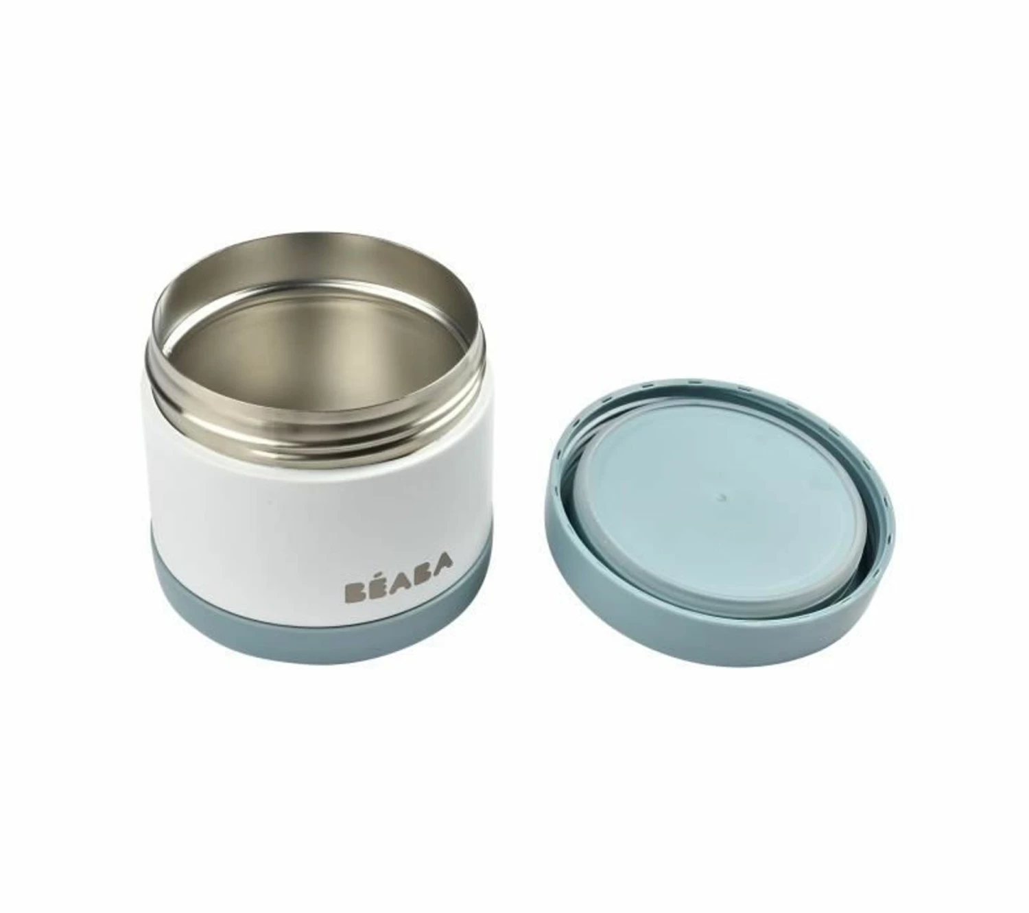 Remise 😀 BEABA Portion De Conservation Inox Isotherme 500 Ml (baltic Blue/white) 💯 5 Remise 😀 BEABA Portion De Conservation Inox Isotherme 500 Ml (baltic Blue/white) 💯 – Image 3