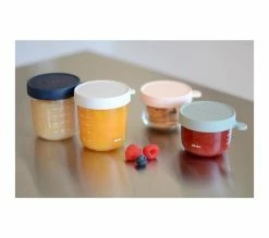 Coupon 🔥 BEABA Coffret 4 Portions Verre (150ml Pink / 150ml Eucalyptus Green / 250ml Light Mist / 250ml Dark Blue) 😉 -Le repas de bébé Soldes 3384349129972 D