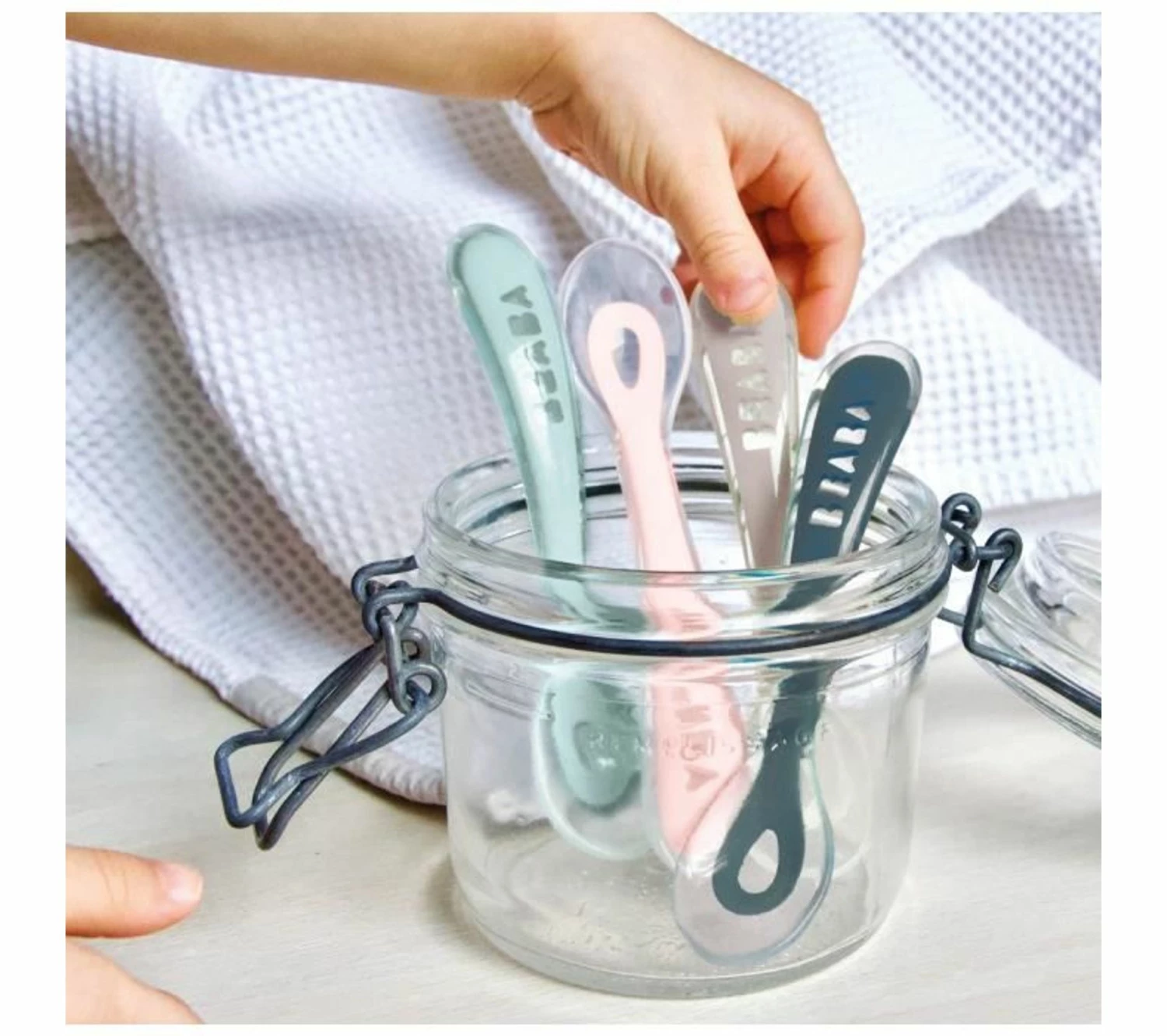 Bon marché 🤩 BEABA Lot De 4 Cuillieres 2eme Âge Silicone 🎁 4 Bon marché 🤩 BEABA Lot De 4 Cuillieres 2eme Âge Silicone 🎁 – Image 2