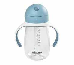 Le moins cher 🤩 BEABA Biberon/tasse Dapprentissage 2 En 1, Tasse Paille Enfant, 100% Étanche, Anti-fuite, 300 Ml 🛒 -Le repas de bébé Soldes 3384349134792 A