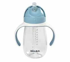 Le moins cher 🤩 BEABA Biberon/tasse Dapprentissage 2 En 1, Tasse Paille Enfant, 100% Étanche, Anti-fuite, 300 Ml 🛒 -Le repas de bébé Soldes 3384349134792 AMB1