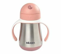 Top 10 🎁 BEABA Biberon/tasse Dapprentissage /gourde Bébé 2 En 1 Inox, Tasse Paille Enfant, 100% Étanche, 250ml 🥰 -Le repas de bébé Soldes 3384349134822 D