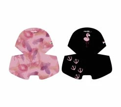 Vente flash 😉 NANIA Chaise Haute Blanche Et Hêtre Coussin Décor Flamingo 🔥 -Le repas de bébé Soldes 3507460209648 D