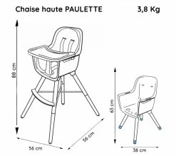 Budget 😍 Chaise Haute Évolutive 2 En 1 Nania Paulette - Fabriquée En France - Disney Winnie 🔥 -Le repas de bébé Soldes 3507460209662 Z9