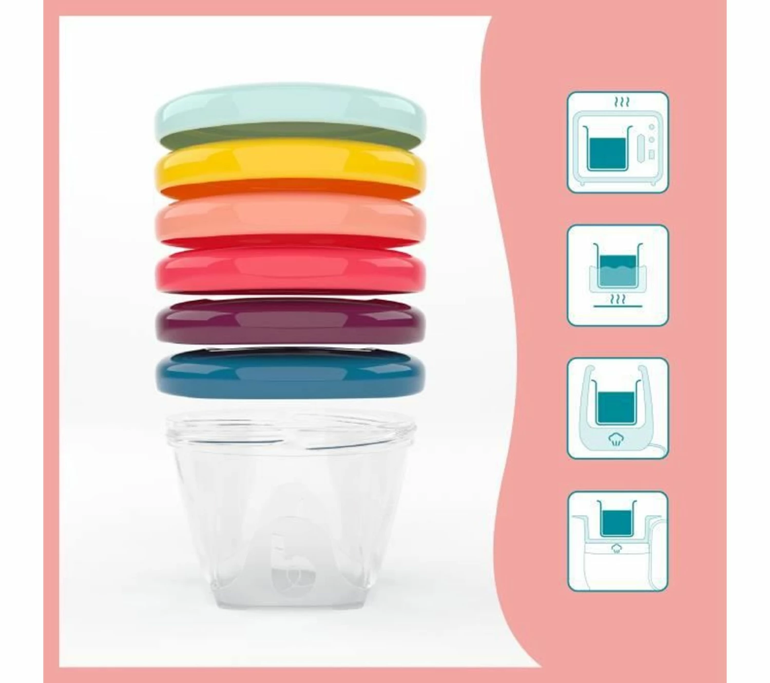Tout neuf 👍 BABYMOOV Babybols Kit M - 6 X 180 Ml - Pots De Conservation Hermétiques ✨ 7 Tout neuf 👍 BABYMOOV Babybols Kit M - 6 X 180 Ml - Pots De Conservation Hermétiques ✨ – Image 5