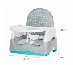 Bon marché 😀 BADABULLE Réhausseur De Chaise Home And Go Grey ⌛ -Le repas de bébé Soldes 3661276165236 Z1