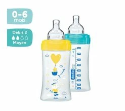 Meilleure vente 🔔 DODIE Lot De 2 Biberons Sensation+ 270ml Garçon ⌛ -Le repas de bébé Soldes 3700763502229 D