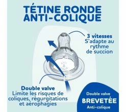 Nouveau 🤩 Dodie Lot De 3 Biberons Anti Colique Sensation+, Mickey, 330 Ml, +6 Mois, Tétine Plate, Débit 3 😍 -Le repas de bébé Soldes 3700763508931 D