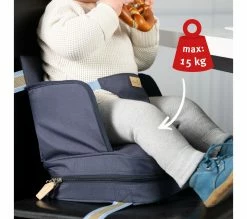 Nouveau 🎉 ROBA Siège Réhausseur Bébé - Gonflable - Bleu Foncé 💯 -Le repas de bébé Soldes 4005317312897 D