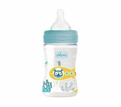 Coupon 🎁 CHICCO Biberon Bien-etre 150ml Tétine Silicone Flux Lent 0m+ Bleu 🤩 -Le repas de bébé Soldes 8058664129454 D