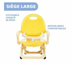 Grosses soldes 🎁 CHICCO Rehausseur Pocket Snack Saffron ⌛ -Le repas de bébé Soldes 8058664138029 A
