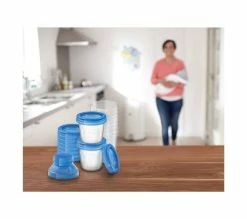 Le moins cher 🧨 PHILIPS AVENT Lot De 10 Pots De Conservation Du Lait En Verre Transparent Et Bleu 💯 -Le repas de bébé Soldes 8710103671572 A