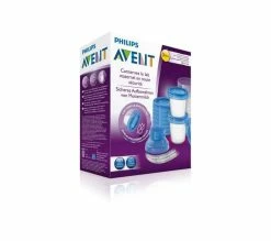 Le moins cher 🧨 PHILIPS AVENT Lot De 10 Pots De Conservation Du Lait En Verre Transparent Et Bleu 💯 -Le repas de bébé Soldes 8710103671572 Z1