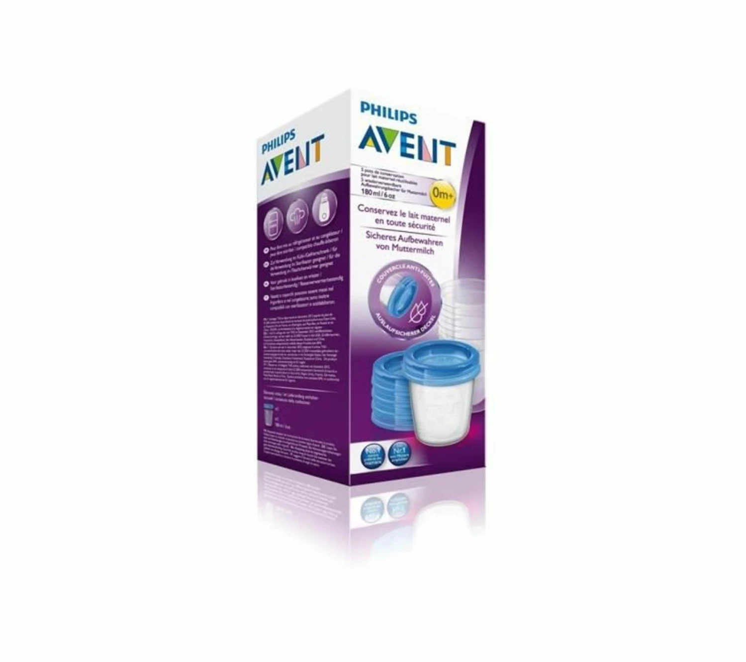 Acheter 🔔 PHILIPS AVENT Lot De 5 Pots De Conservation Pour Lait Maternel En Verre Transparent Et Bleu 🌟 5 Acheter 🔔 PHILIPS AVENT Lot De 5 Pots De Conservation Pour Lait Maternel En Verre Transparent Et Bleu 🌟 – Image 3