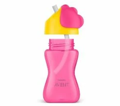 Bon marché 😉 PHILIPS AVENT Scf798/02 Tasse A Paille 300ml 12 Mois+ Rose/jaune 🧨 -Le repas de bébé Soldes 8710103781981 D