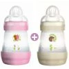 Grosses soldes 👍 MAM Biberon Easy Start Anti-colique 160ml 0 A 6 Mois Tétine Débit 1 Lot De 2 Rose Et Blanc 🥰 -Le repas de bébé Soldes 9001616668708 Q