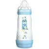 Tout neuf 😉 MAM Biberon Easy Start Anti-colique 320ml 0 A 6 Mois Tétine Débit 3 Garcon 👍 -Le repas de bébé Soldes 9001616673306 Q