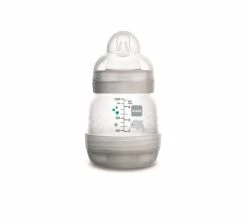 Budget 😉 MAM Biberon Easy Start Anti-colique 130ml Garçon Tétine Débit 0 ⭐